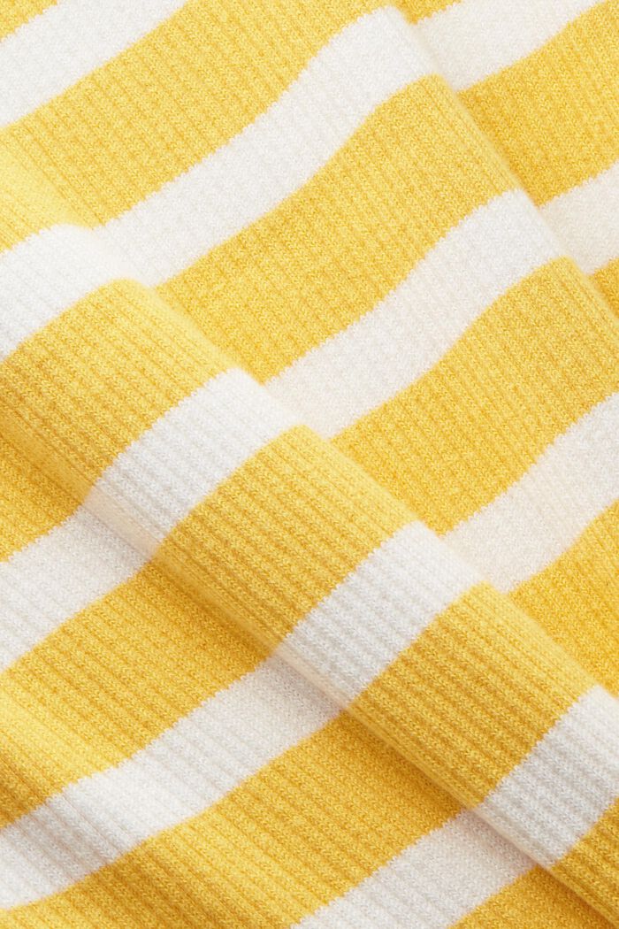Striped Ribbed Tank Top, SUNFLOWER YELLOW, detail image number 5