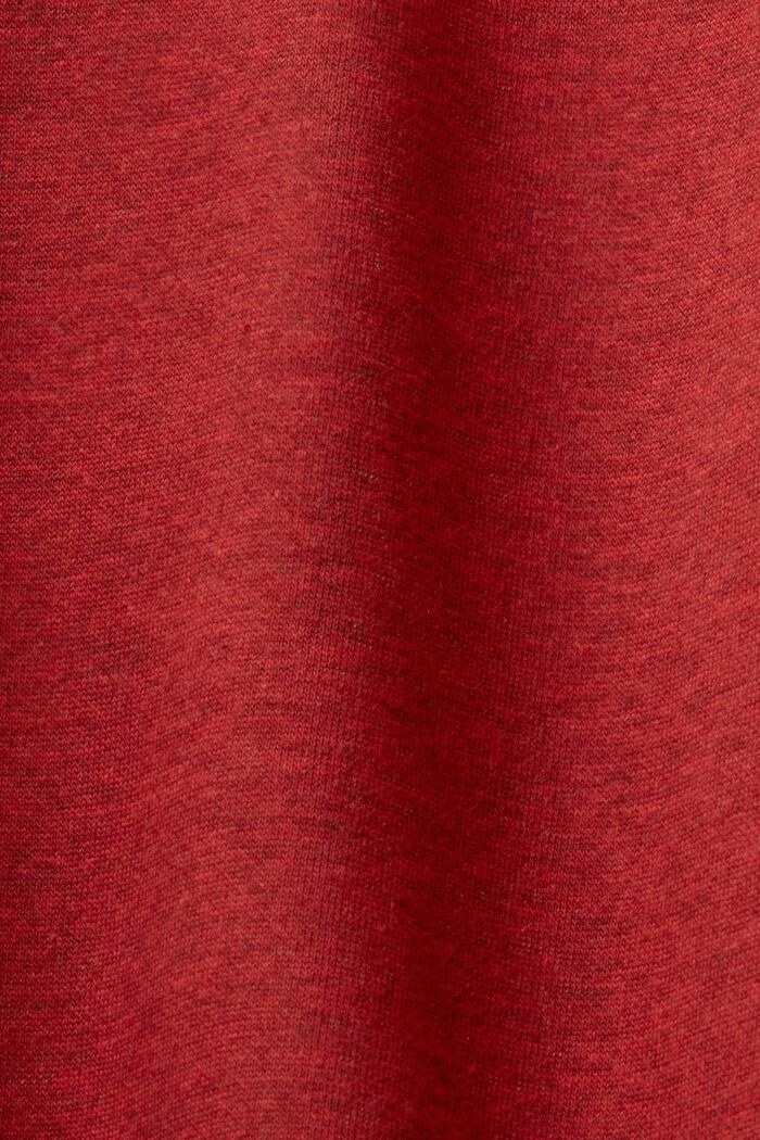 Polo Longsleeve Sweatshirt, DARK RED, detail image number 5