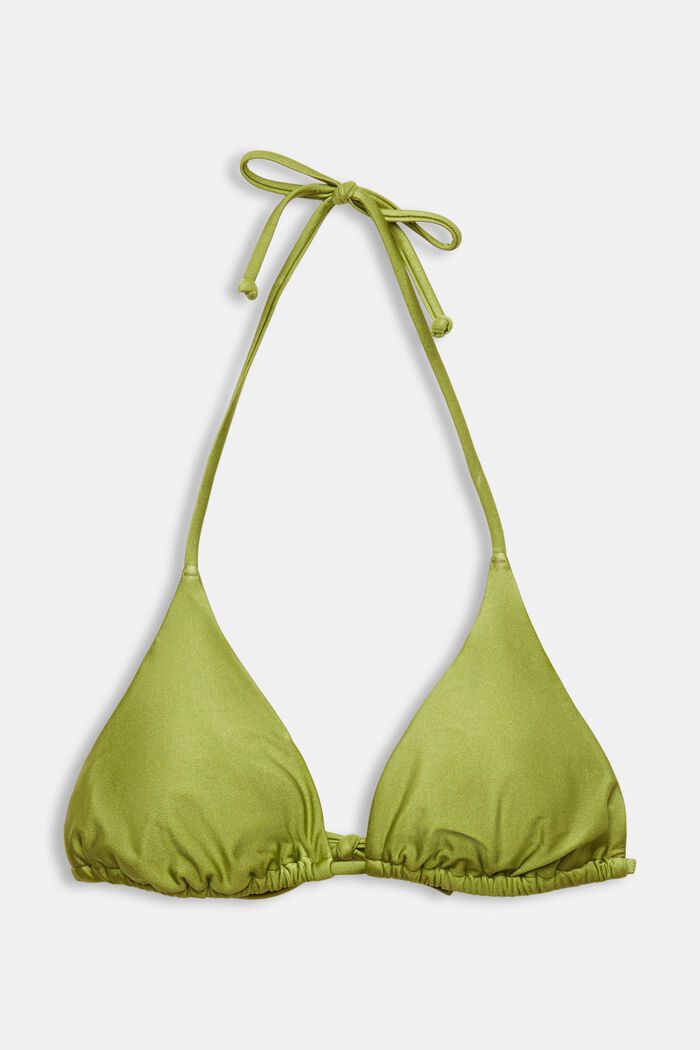 Padded Triangle Bikini Top, LEAF GREEN, detail image number 5