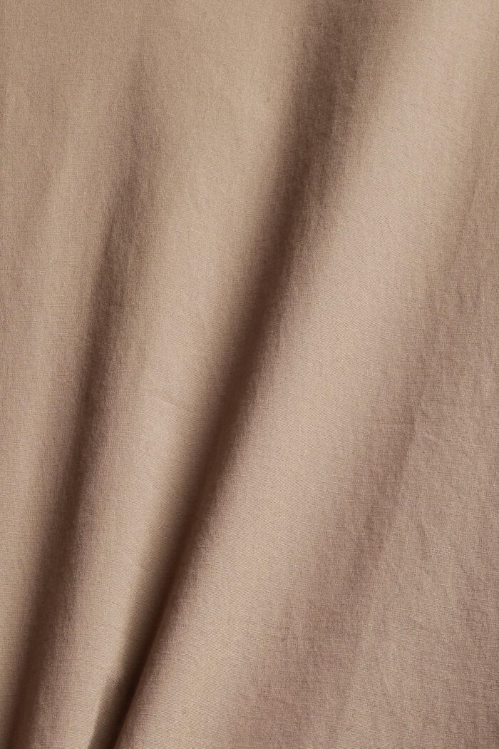 Shirt dress made of stretch cotton, TAUPE, detail image number 4