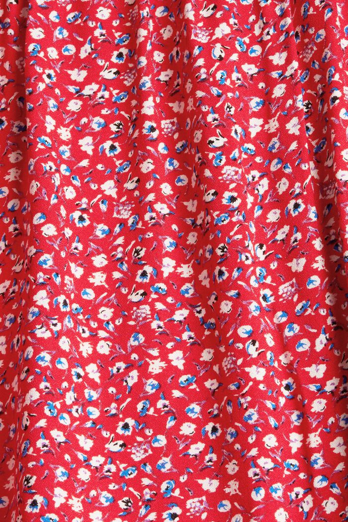 Print blouse with LENZING™ ECOVERO™, RED, detail image number 4