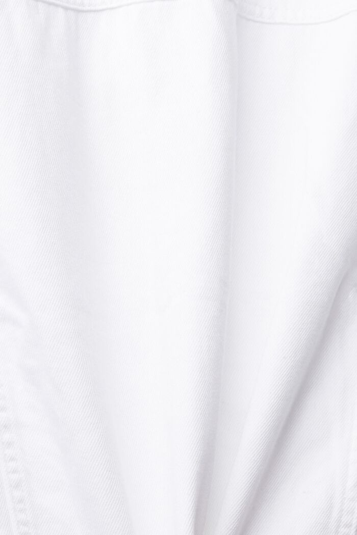 White denim jacket, WHITE, detail image number 4