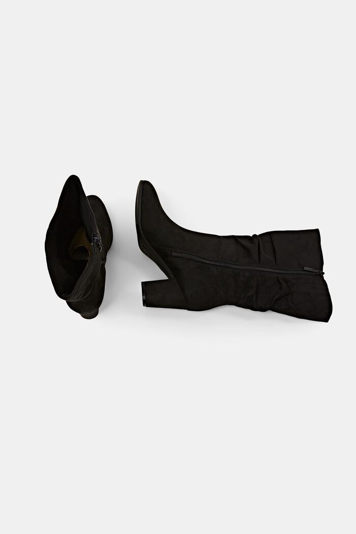 Faux suede slouch boots, BLACK, detail image number 5