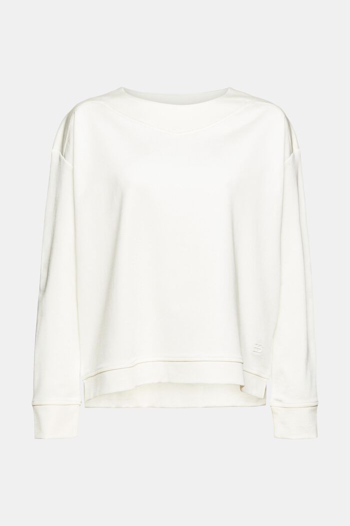 Blended cotton sweatshirt, OFF WHITE, detail image number 5