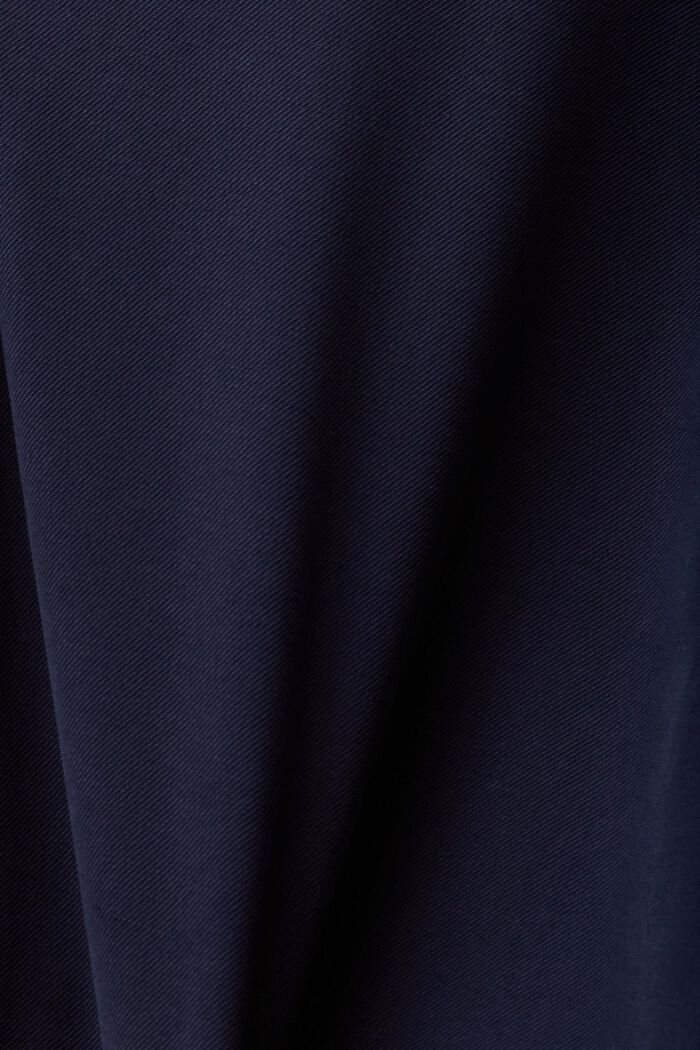 Shirt style woven midi dress, NAVY, detail image number 5
