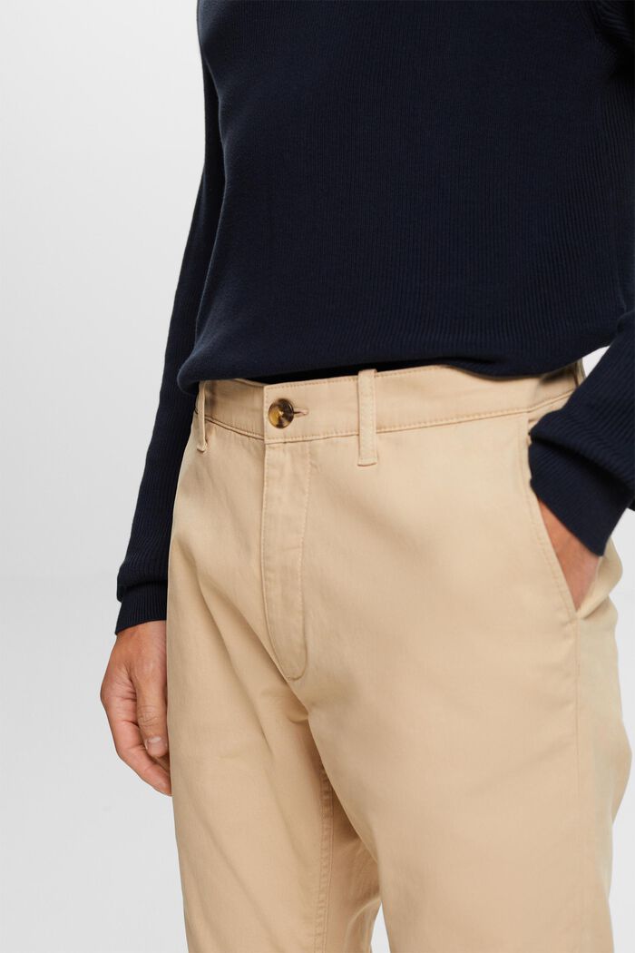 Chino trousers, stretch cotton, SAND, detail image number 3