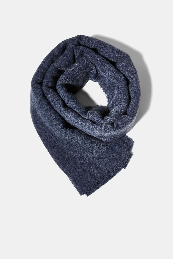 Oversized scarf, NAVY, detail image number 0