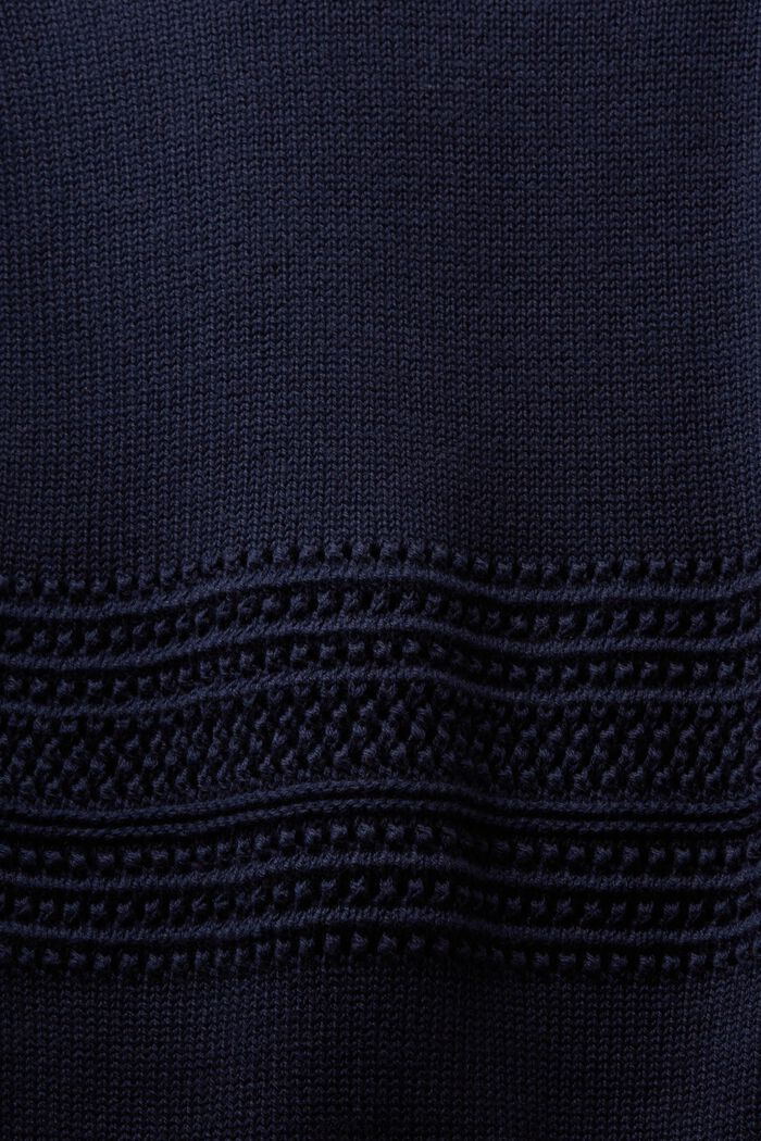 Mesh Sleeveless Sweater, NAVY, detail image number 5