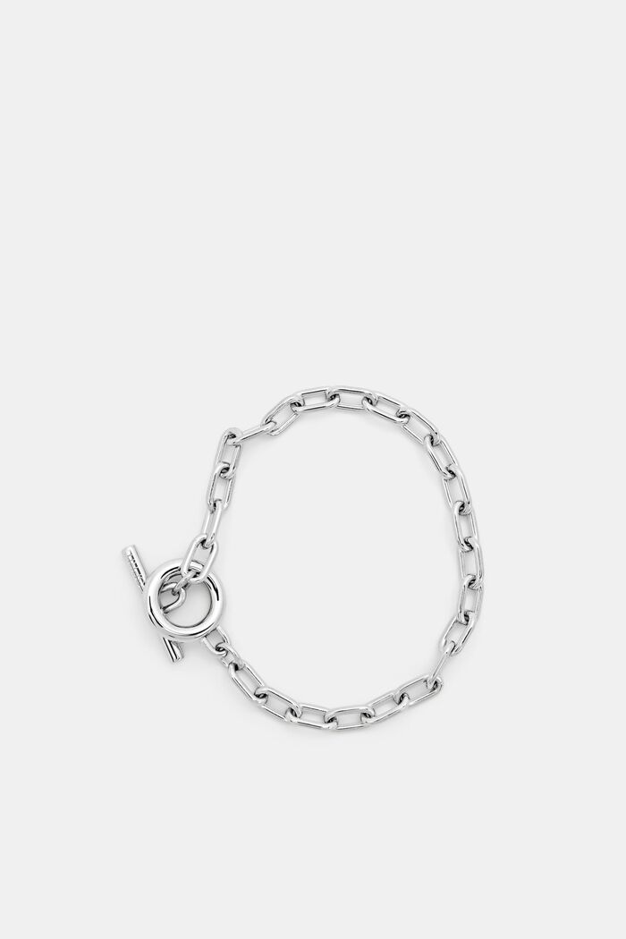 Stainless-steel link bracelet, SILVER, detail image number 0