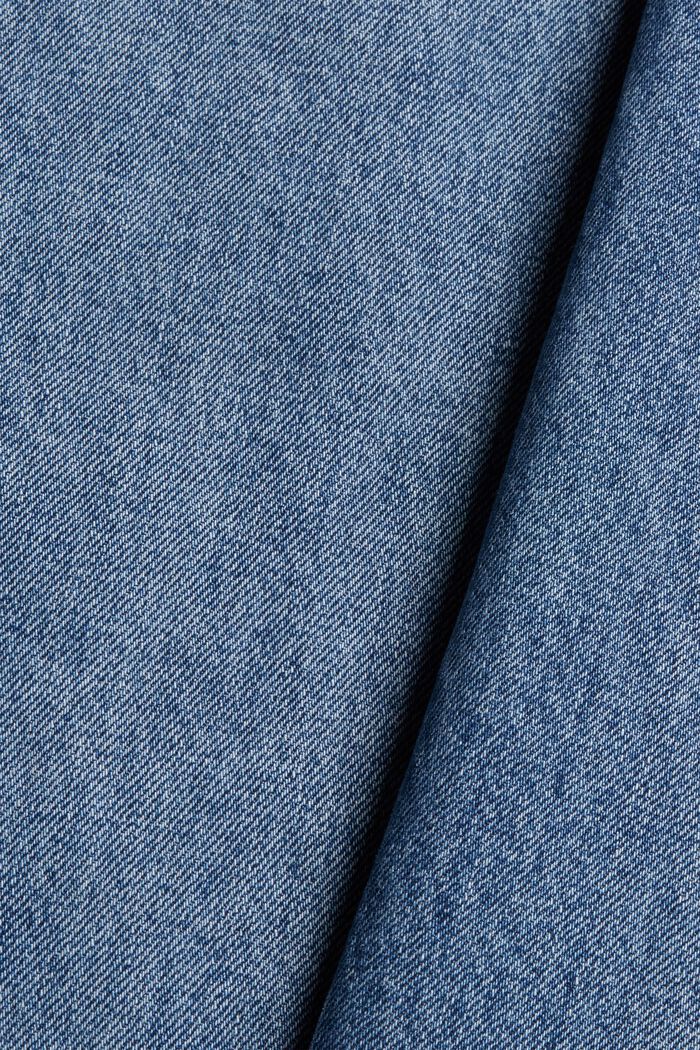 Wide-leg jeans, 100% organic cotton, BLUE MEDIUM WASHED, detail image number 4