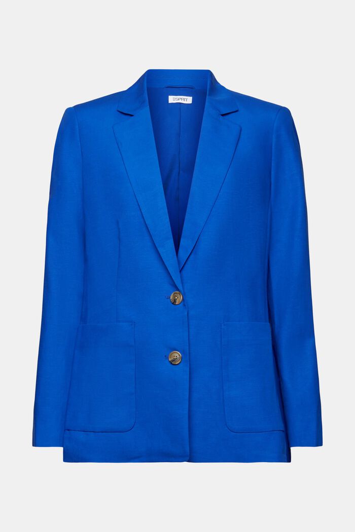 Mix and Match Single-Breasted Blazer, BRIGHT BLUE, detail image number 6