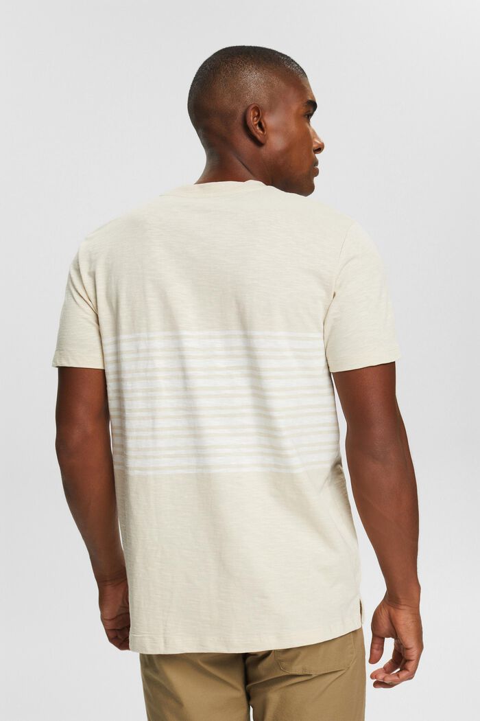 Striped jersey T-shirt, SKIN BEIGE, detail image number 3
