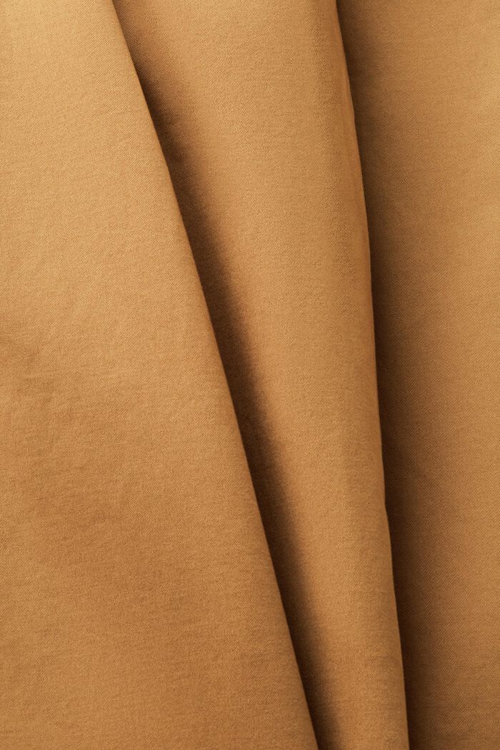 Straight chinos in organic cotton, CAMEL, detail image number 5