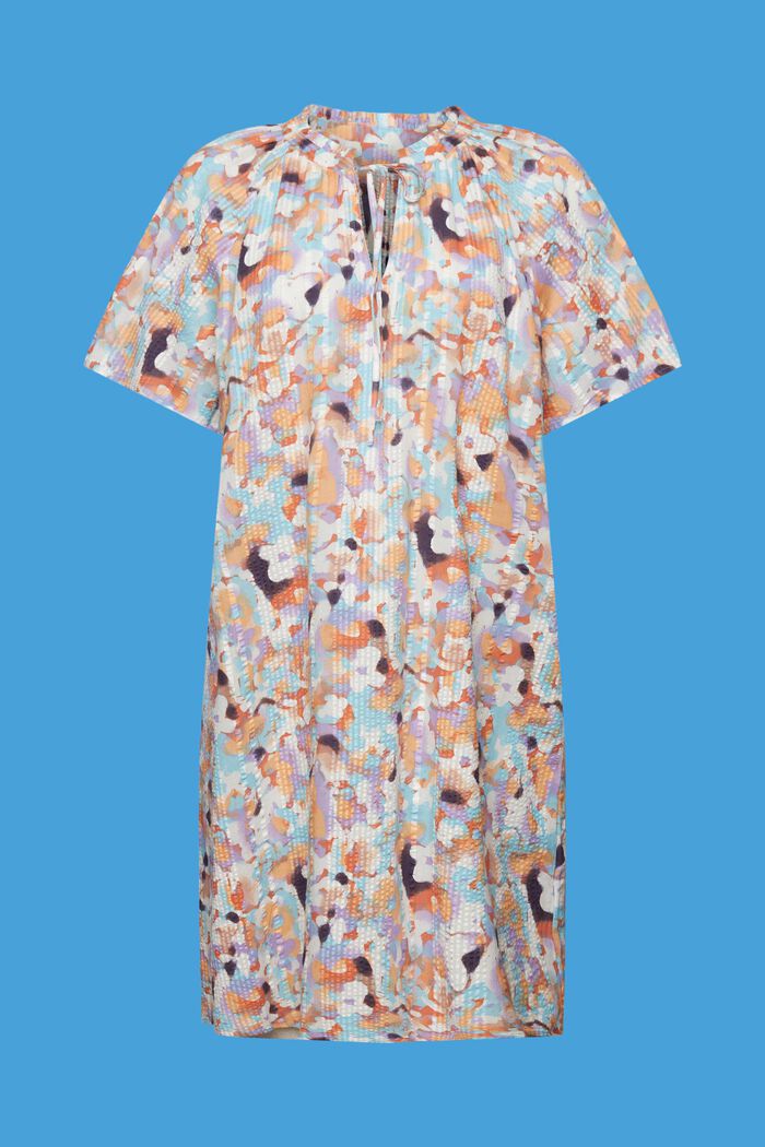 Textured cotton dress, PURPLE, detail image number 5