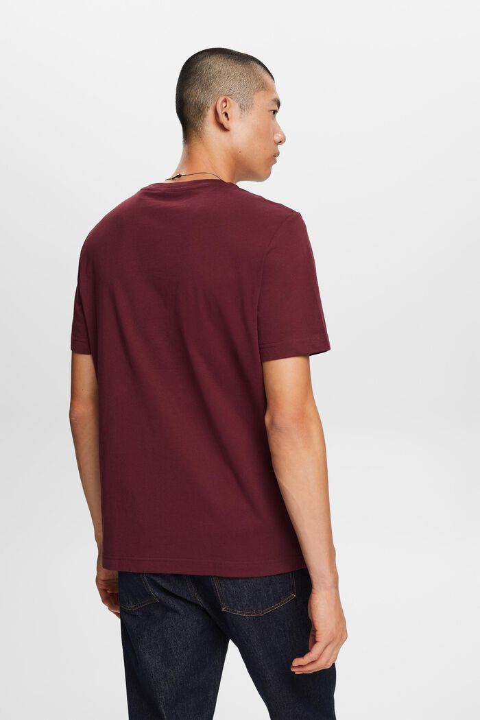 Jersey T-shirt with print, 100% cotton, AUBERGINE, detail image number 4