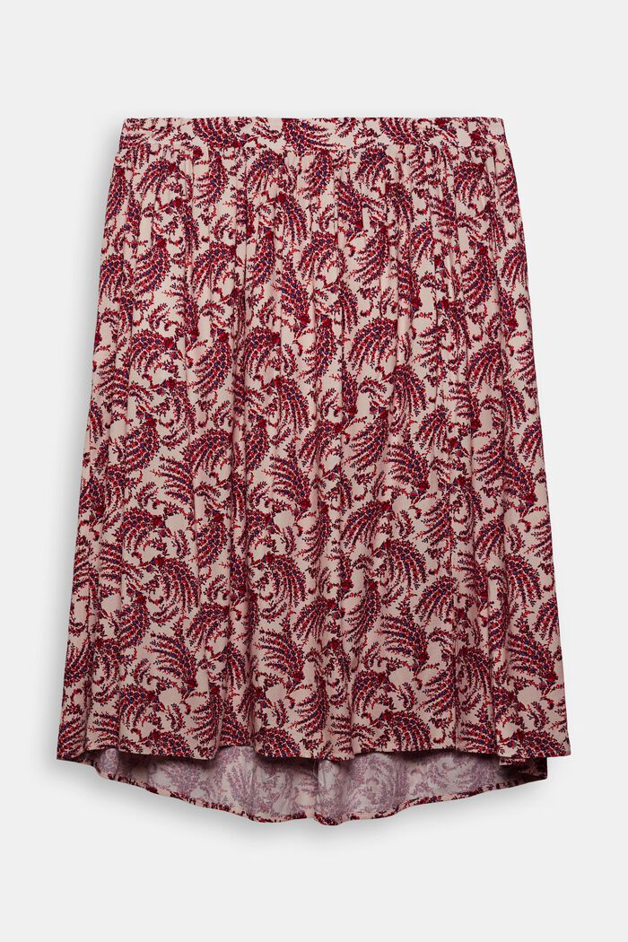 CURVY floral midi skirt made of LENZING™ ECOVERO™, BEIGE, overview