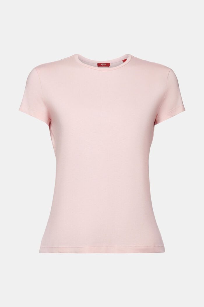 Crewneck T-shirt, 100% cotton, PASTEL PINK, detail image number 6
