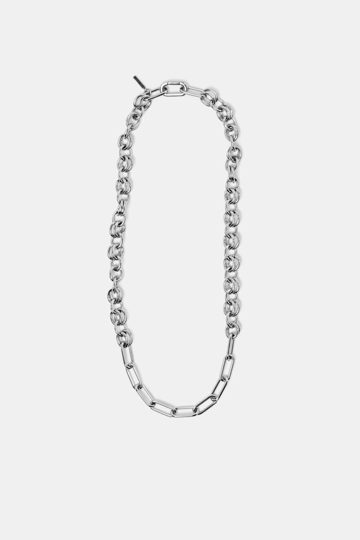 Link Chain Necklace, SILVER, detail image number 0