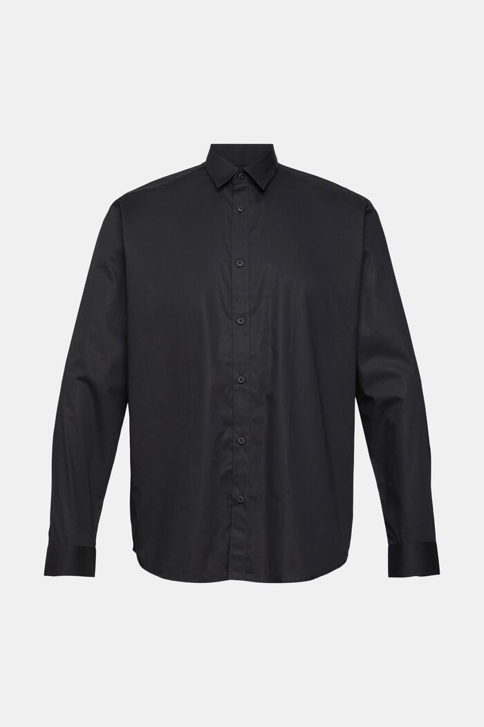 Sustainable cotton shirt, BLACK, detail image number 2