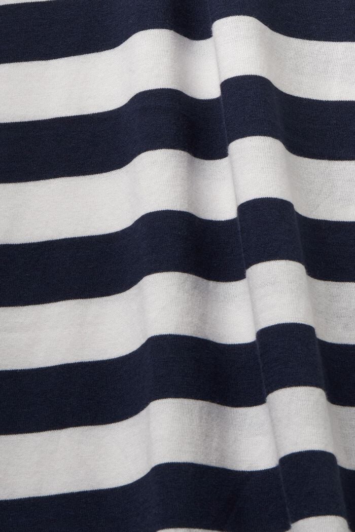 Striped Jersey Nightshirt, NAVY, detail image number 4