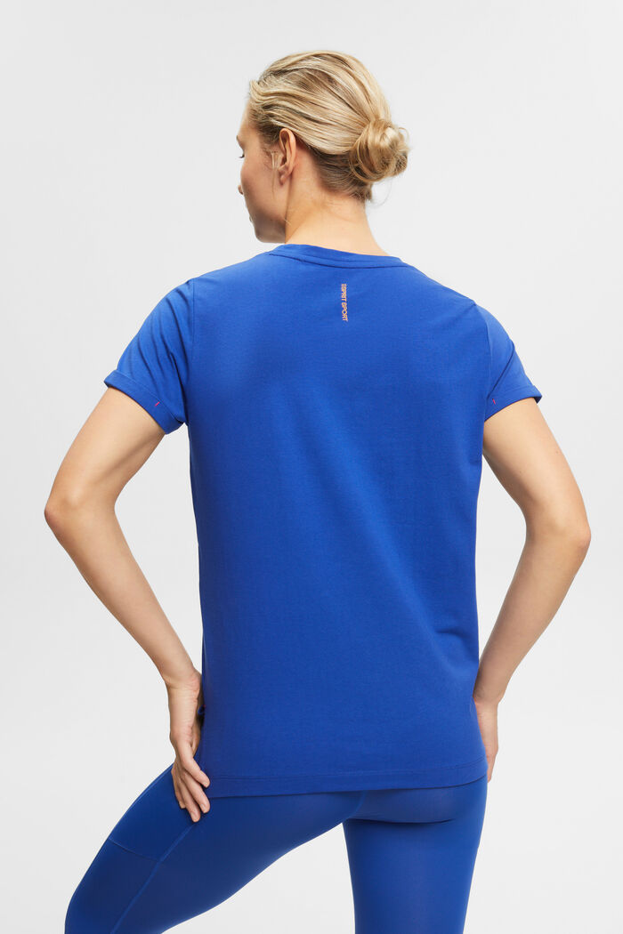 Sporty cotton t-shirt, BRIGHT BLUE, detail image number 3
