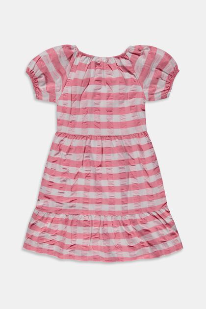 Checked Tiered Dress