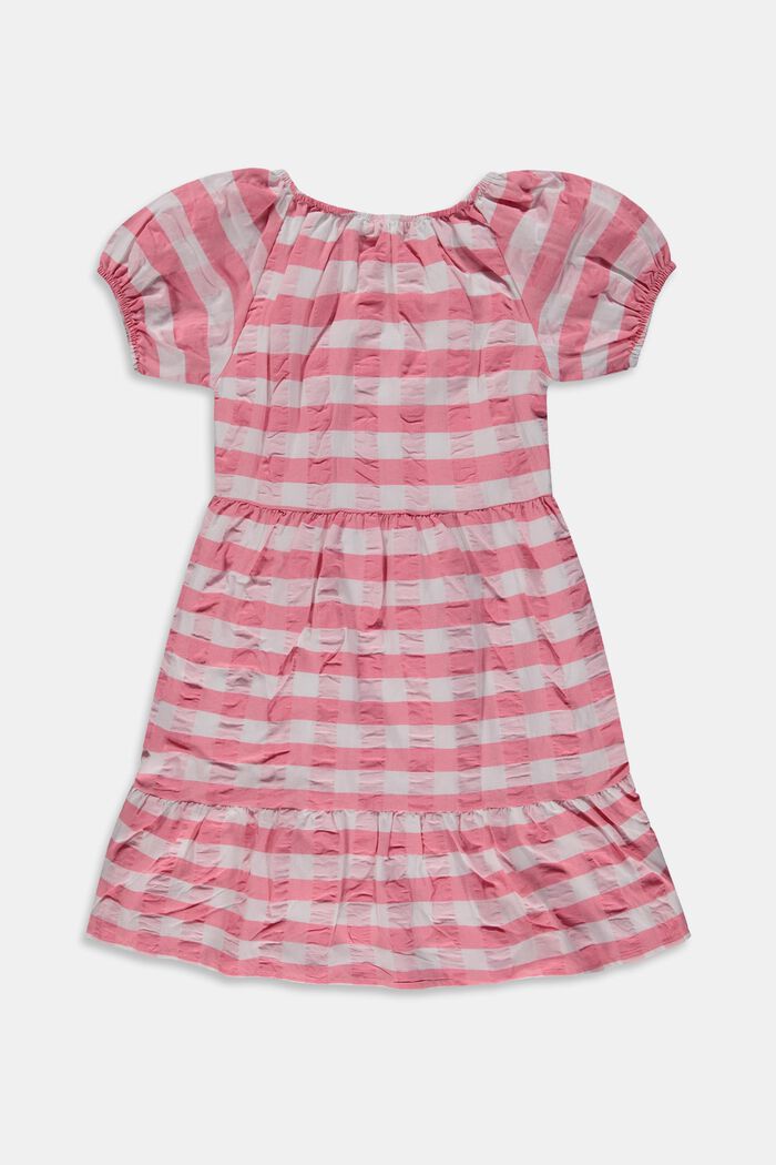 Checked Tiered Dress, PASTEL PINK, detail image number 1