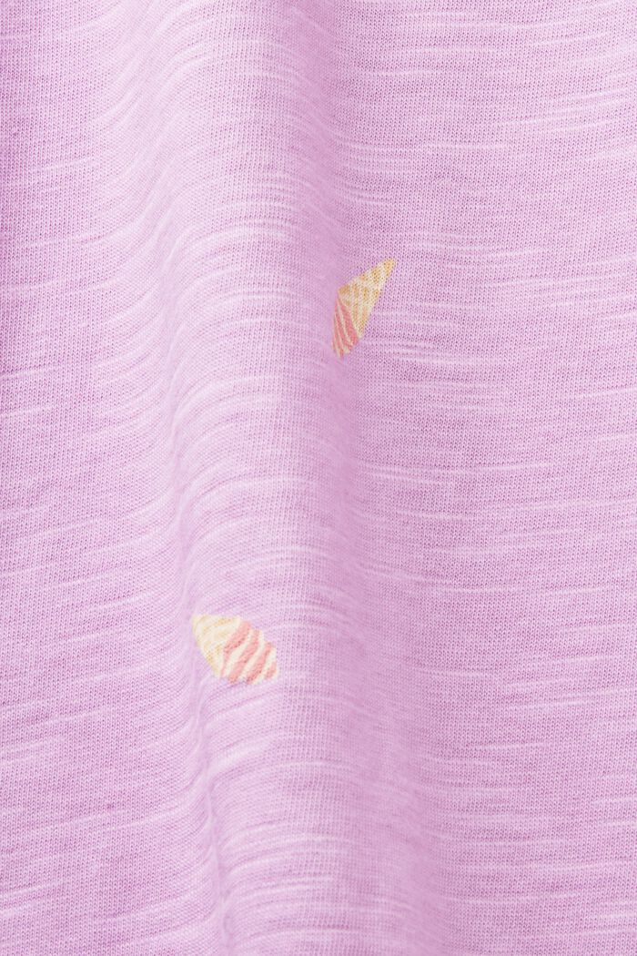 T-shirt with all-over print, 100% cotton, VIOLET, detail image number 5