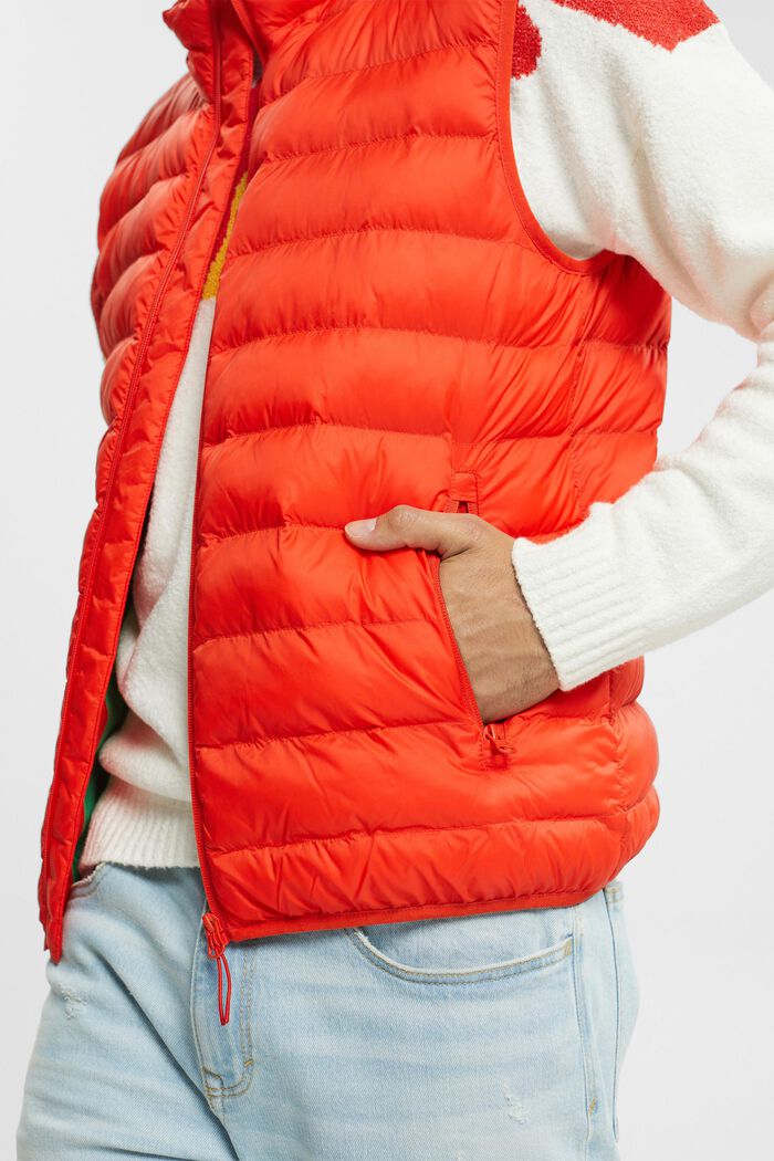 Puffer gilet, RED, detail image number 0
