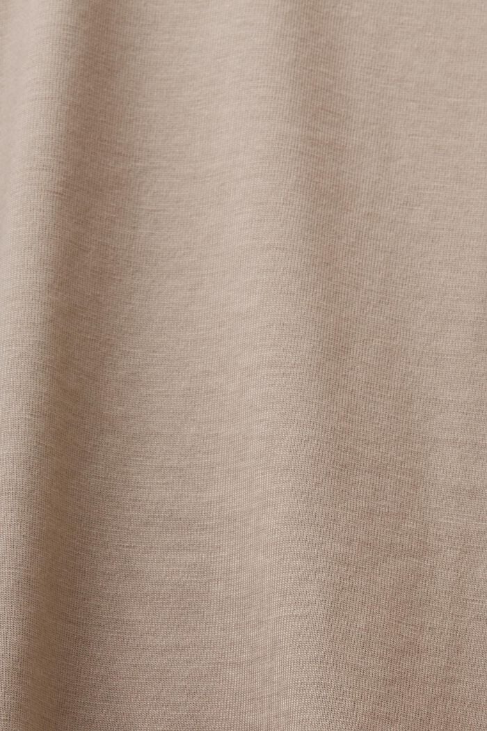Embroidered Logo T-Shirt, LIGHT TAUPE, detail image number 4
