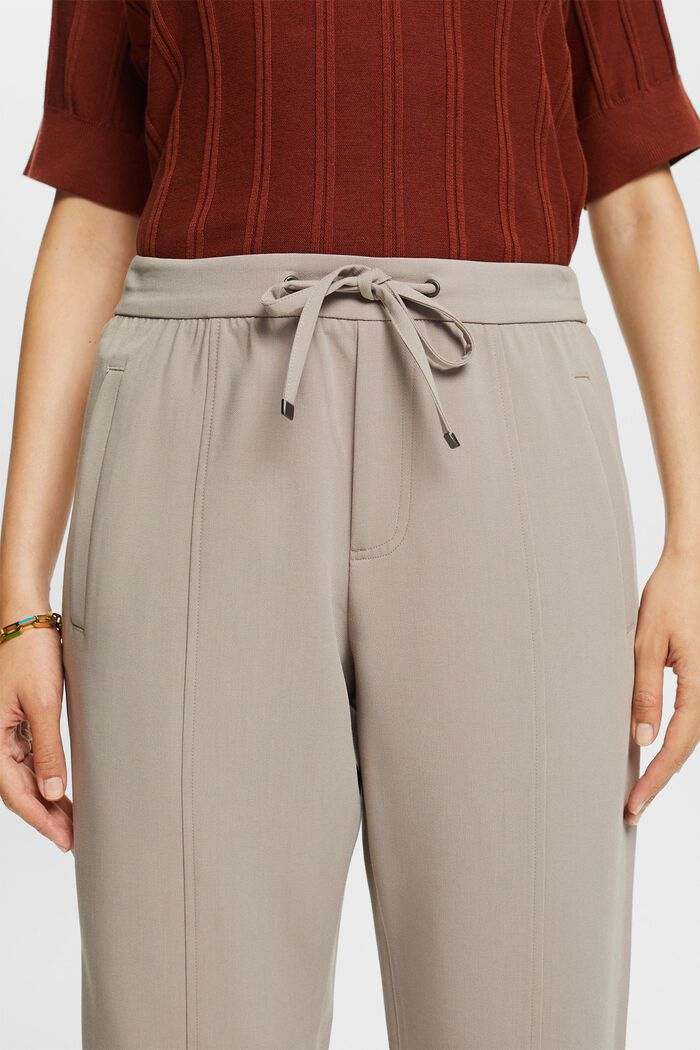 Mid-rise jogger style trousers, TAUPE, detail image number 2