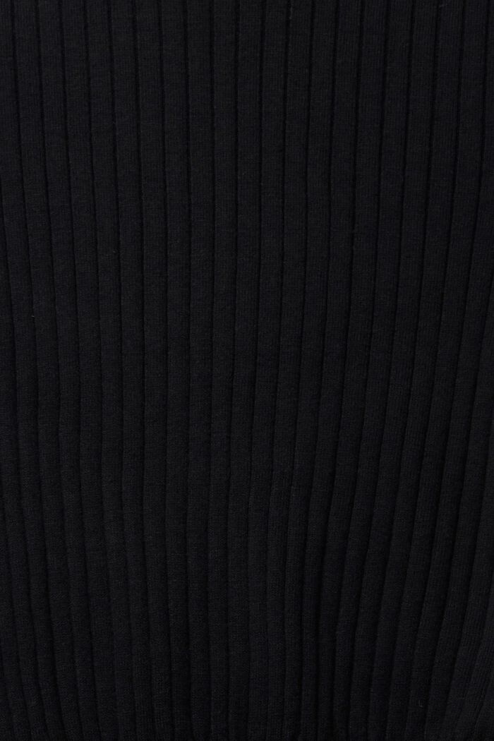 Ribbed knit jumper, BLACK, detail image number 1