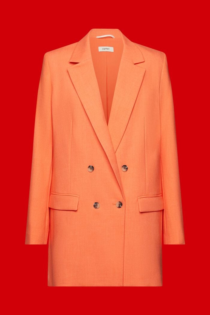 Oversized double-breasted blazer, ORANGE RED, detail image number 5
