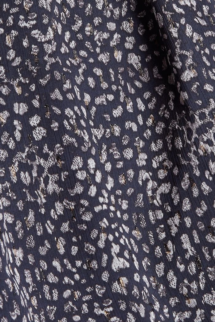 Made of recycled material: printed chiffon dress, DARK BLUE, detail image number 4