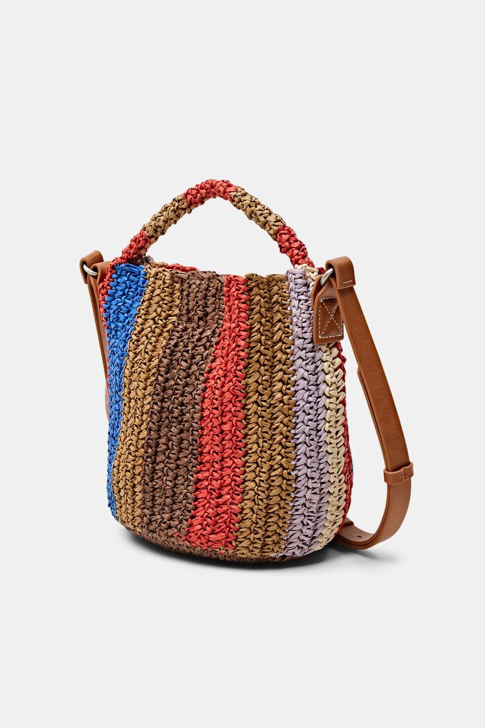 Woven Straw Crossbody Bag, MULTICOLOUR, detail image number 2