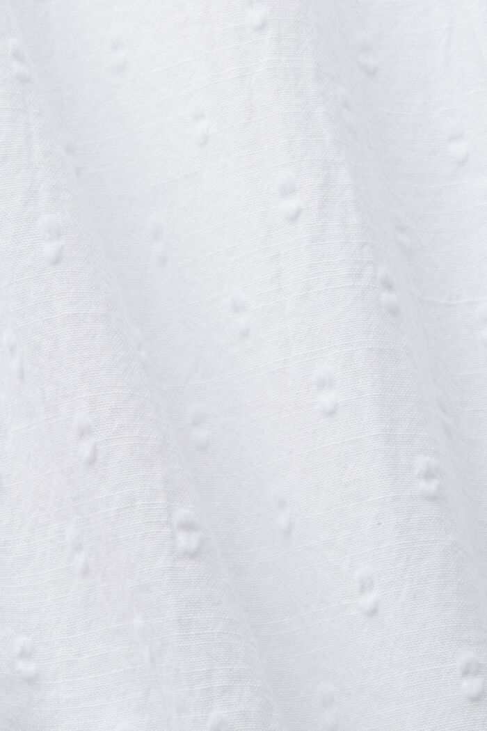 Embroidered Cotton Blouse, WHITE, detail image number 5
