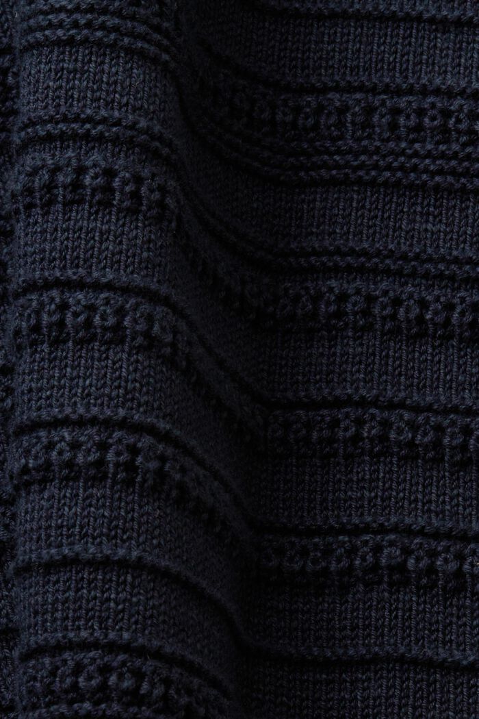 Structured cotton jumper, NAVY, detail image number 5