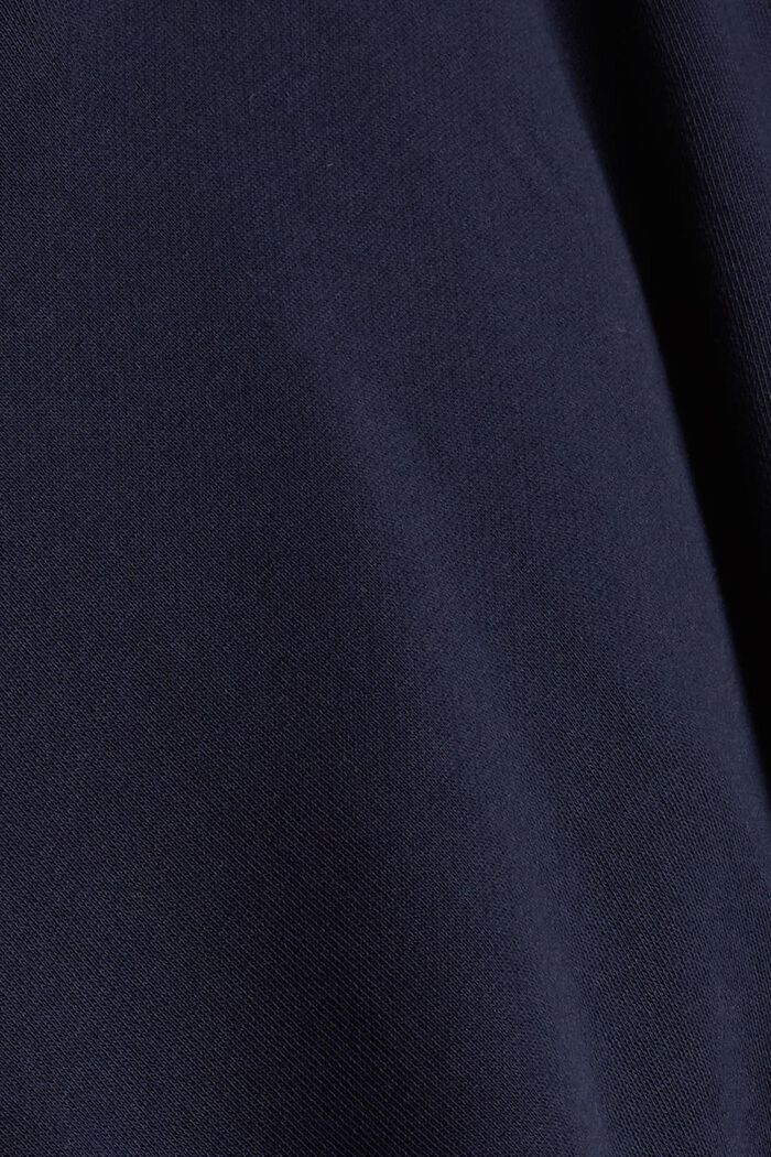 Hoodie with contrasting colour drawstring ties, NAVY, detail image number 4