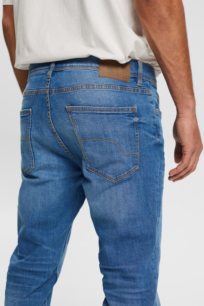 Cotton jeans, BLUE LIGHT WASHED, detail image number 3