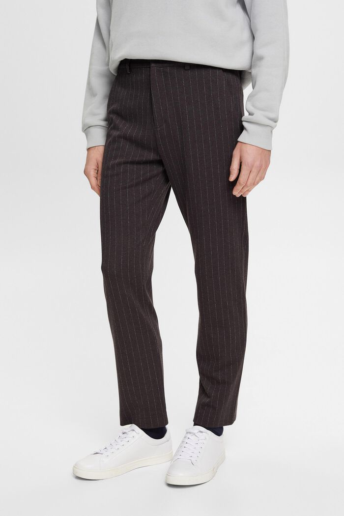 Pinstripe trousers, DARK GREY, detail image number 0