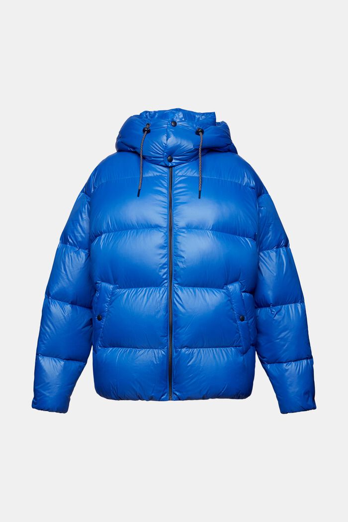 Down Glossy Puffer Jacket, BRIGHT BLUE, detail image number 5
