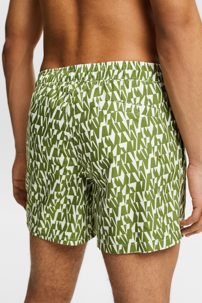Printed Swimming Shorts, LEAF GREEN, detail image number 1
