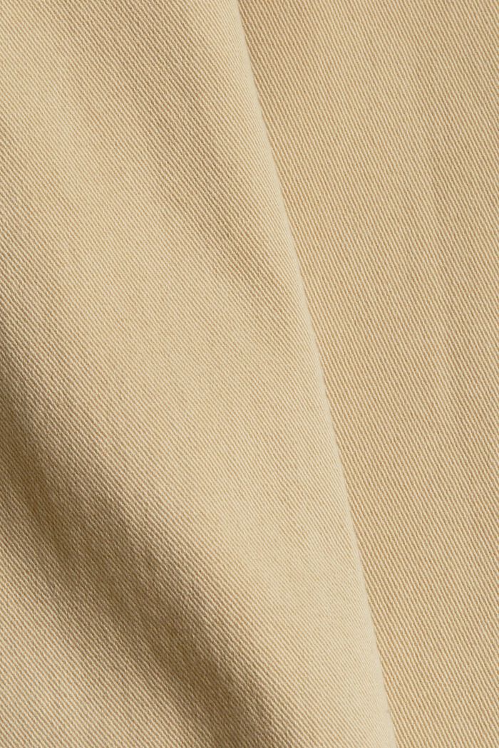 Stretch trousers with zip detail, SAND, detail image number 1