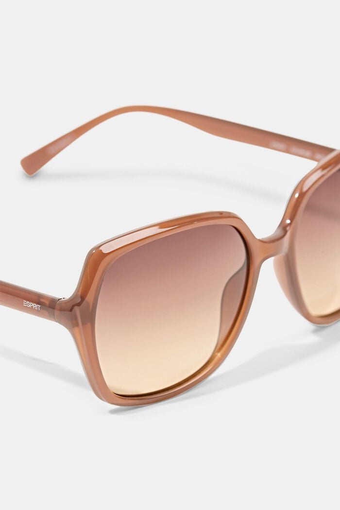 Statement sunglasses with large lenses, BROWN, detail image number 1
