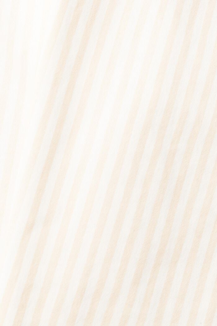 Striped trousers in a capri length, OFF WHITE, detail image number 4