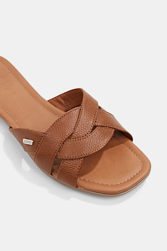 Sliders with braided straps, CARAMEL, detail image number 3