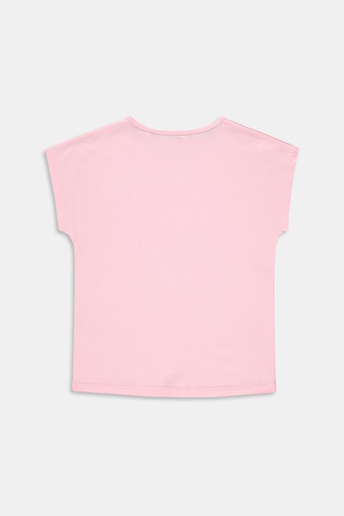 Printed T-shirt in stretch cotton, BLUSH, detail image number 1