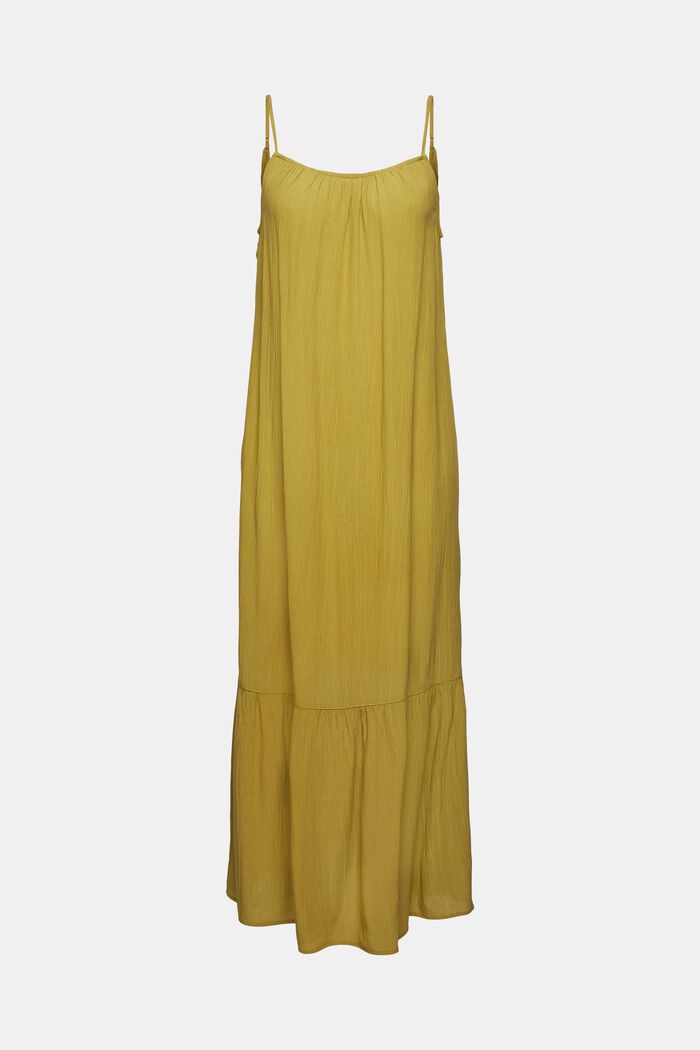 Maxi dress made of LENZING™ ECOVERO™, OLIVE, detail image number 6