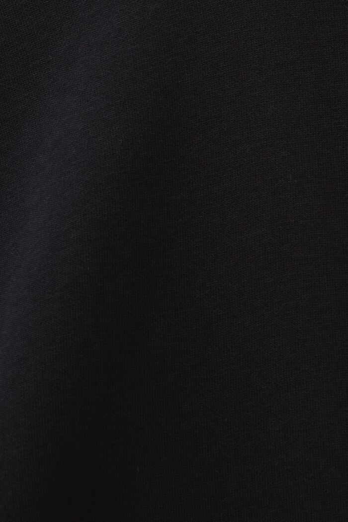 Sweatshirt hoodie with logo stitching, BLACK, detail image number 4