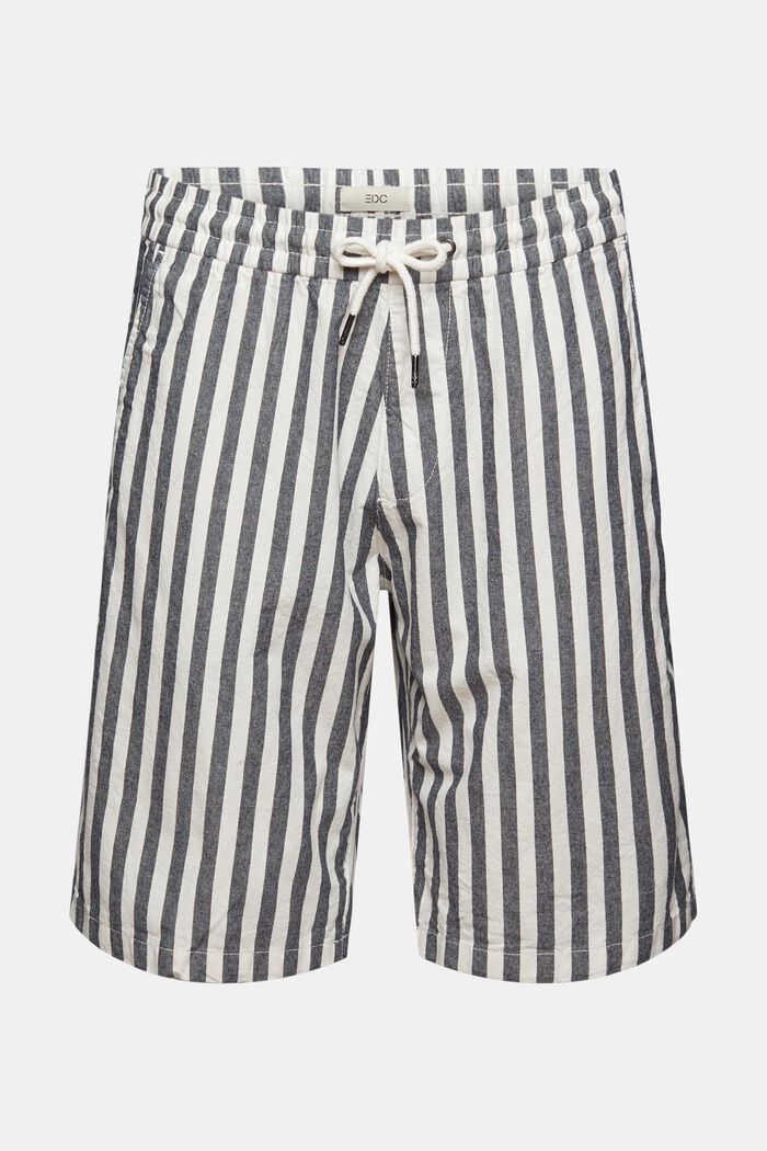 Shorts with striped pattern, NAVY, detail image number 7